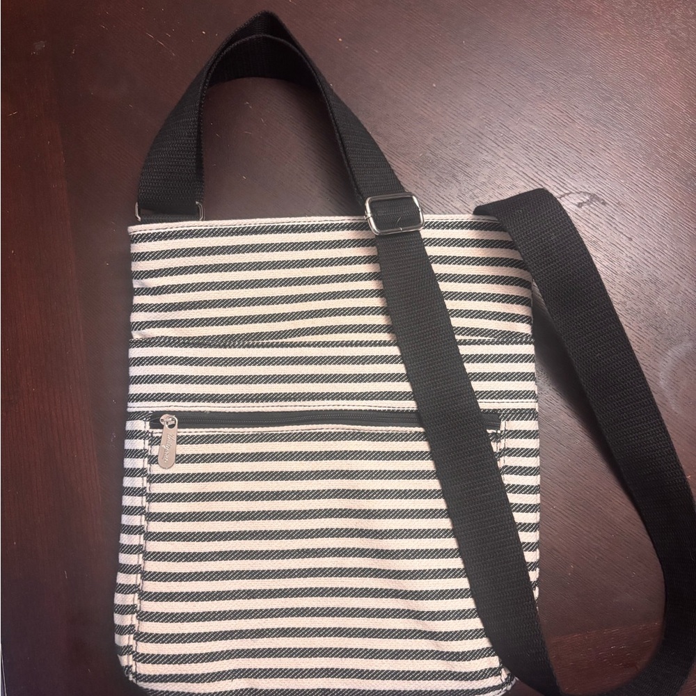Striped crossbody